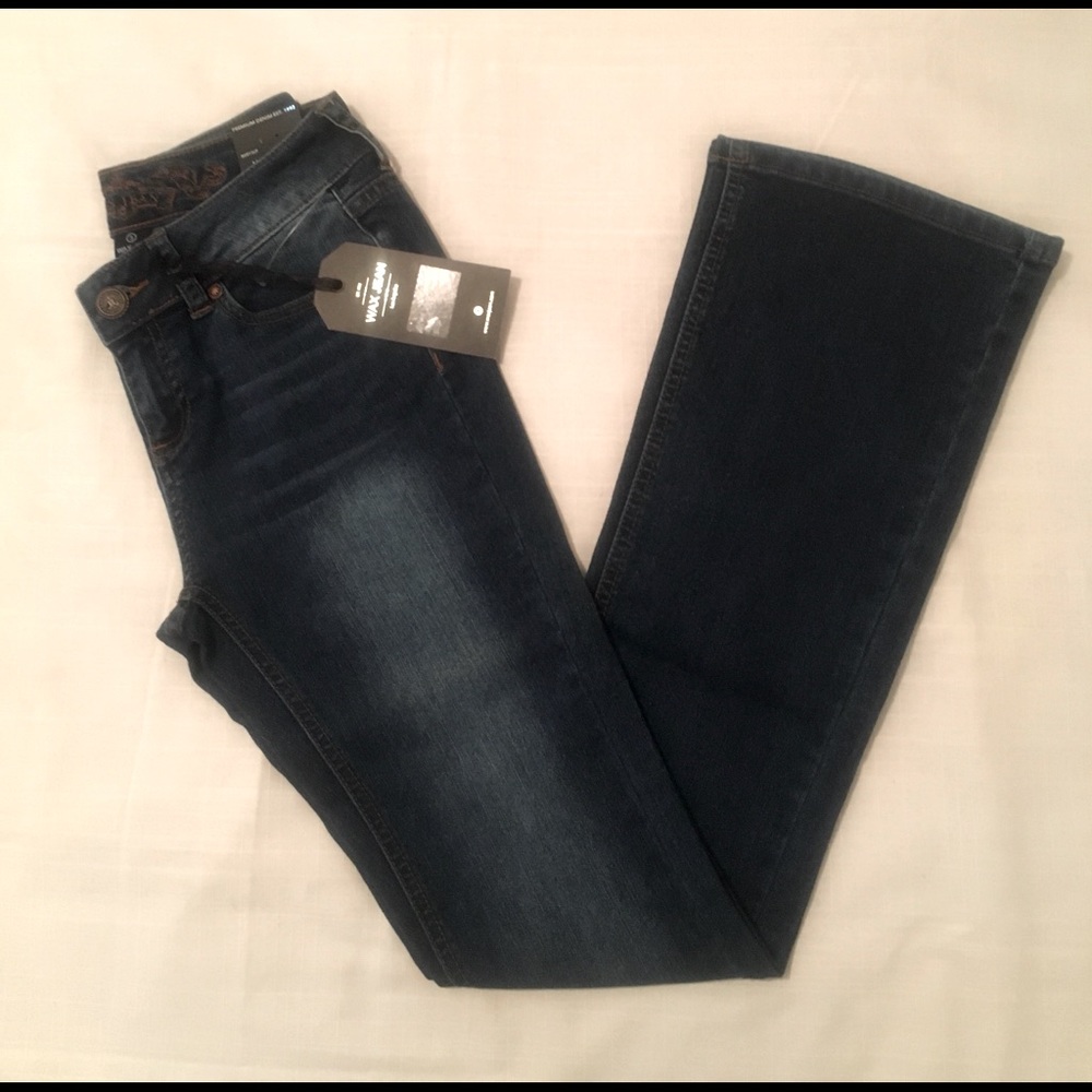 Dark Wash Wax Jeans
